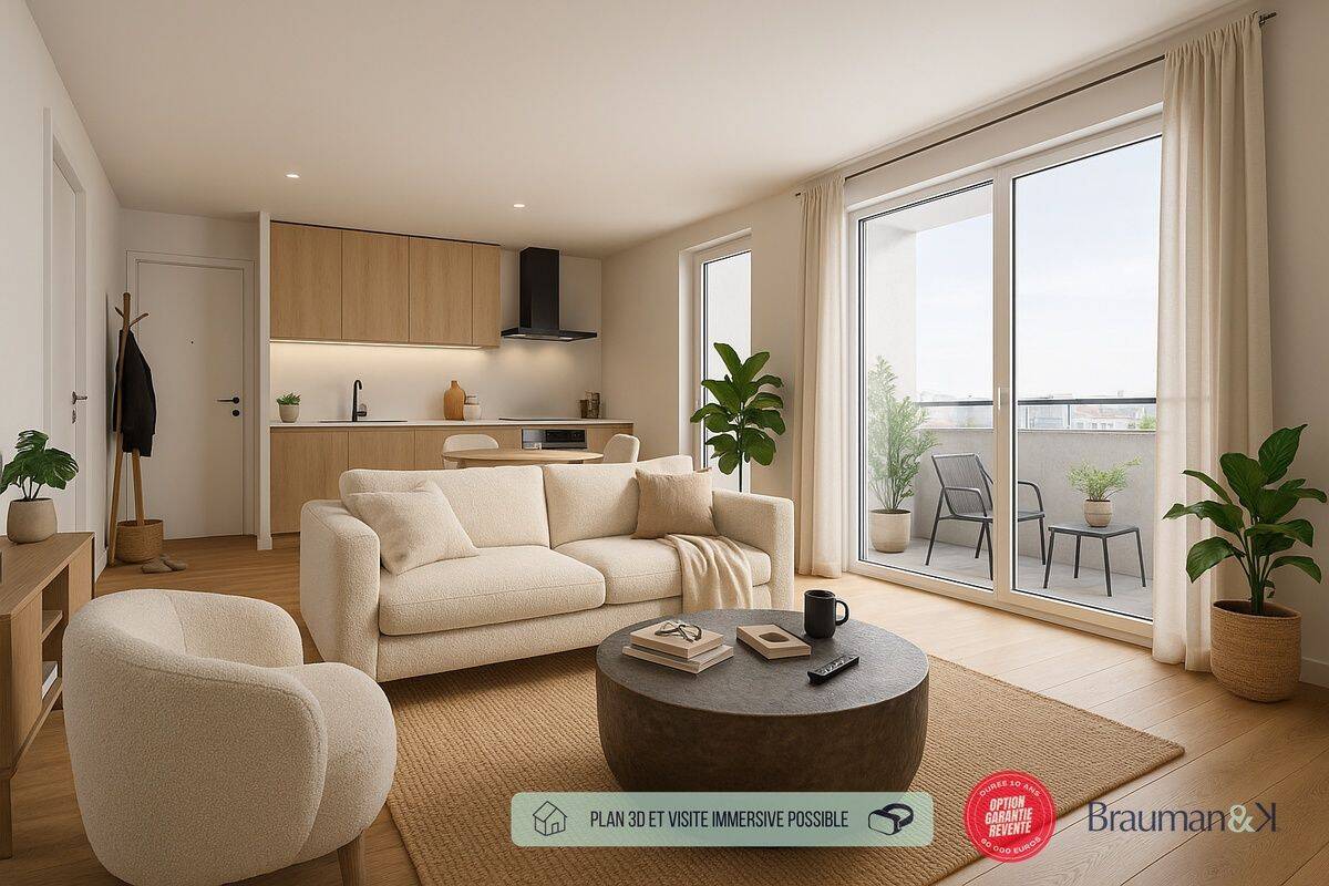 Appartement 2 pièces 44 m² · à Rennes · 44 m² · 236 001 €