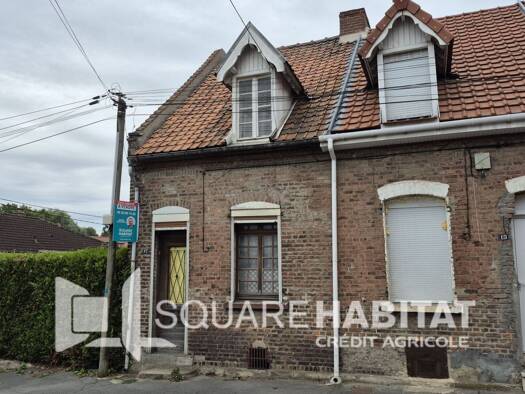 Maison à vendre 55 141 € 3 pièces 1 chambre 70 m² 134 m² de terrain Loison Ville Loison-sous-Lens 62218