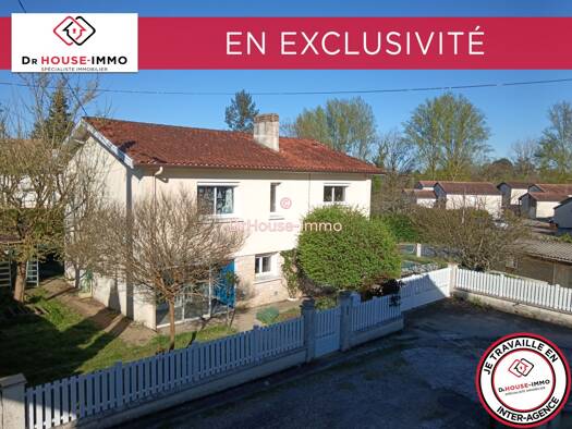 Maison à vendre 138 000 € 6 pièces 4 chambres 145 m² 600 m² de terrain Miramont-de-Guyenne 47800