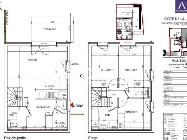 Appartement 4 pièces 81 m² · à Louviers · 80,8 m² · 939 €