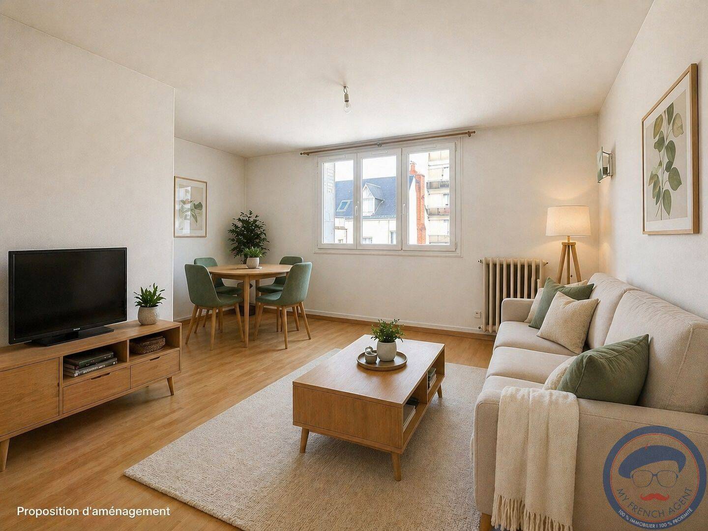 Appartement 3 pièces 58 m² · à Tours · 58,4 m² · 199 500 €