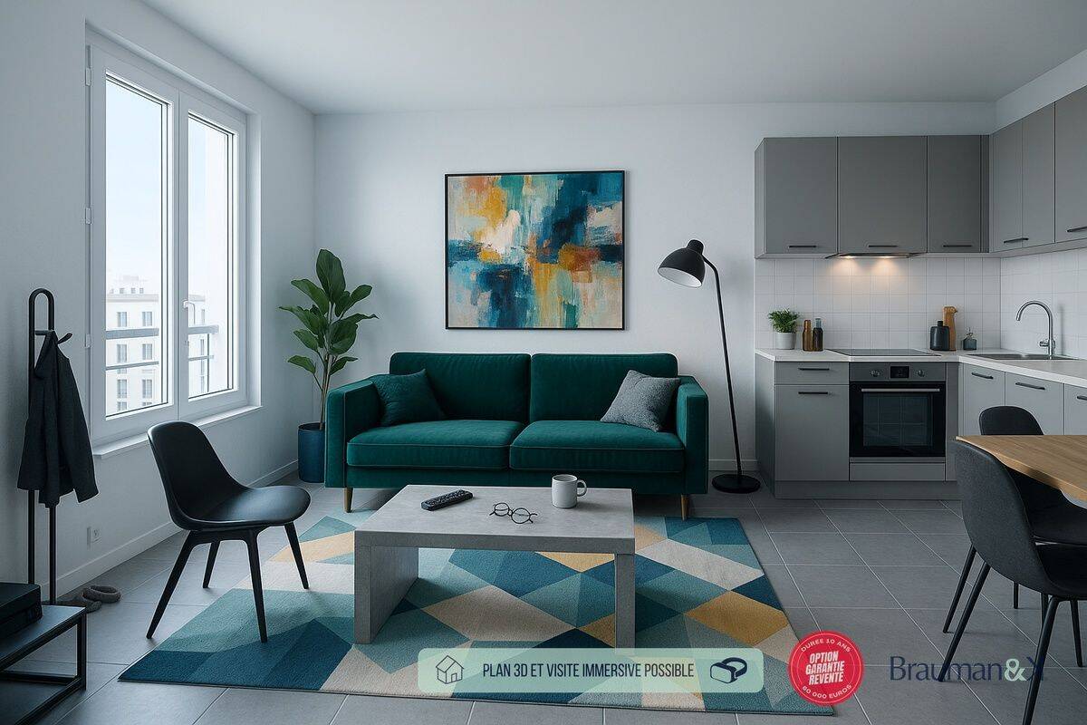 Appartement 1 pièce 26 m² · à Rennes · 26 m² · 128 000 €