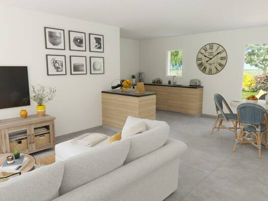 Terrain avec maison neuve à vendre 217 000 € 3 pièces 1 chambre 60 m² 548 m² de terrain Montbazon 37250