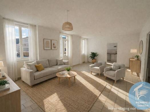 Appartement à vendre 169 000 € 4 pièces 3 chambres 107,5 m² Étage 1/3 Centre Tarare 69170