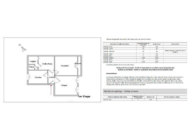 Appartement à vendre 119 900 € 2 pièces 1<br/>chambre 45 m²<br/>superficie 1/3<br/>étage Menpenti Marseille 10ème 13010