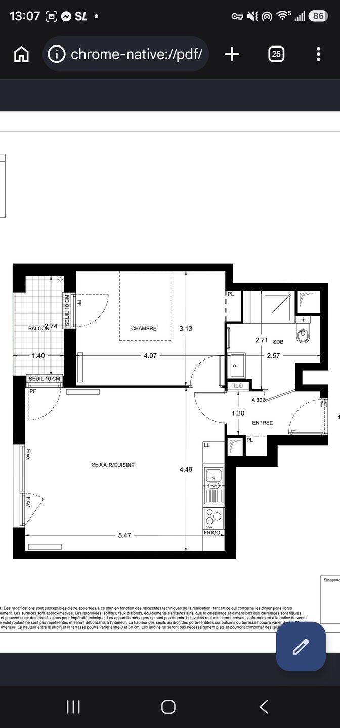 Appartement 2 pièces 47 m² · à Saint-Ouen-sur-Seine · 47 m² · 1 508 €/mois