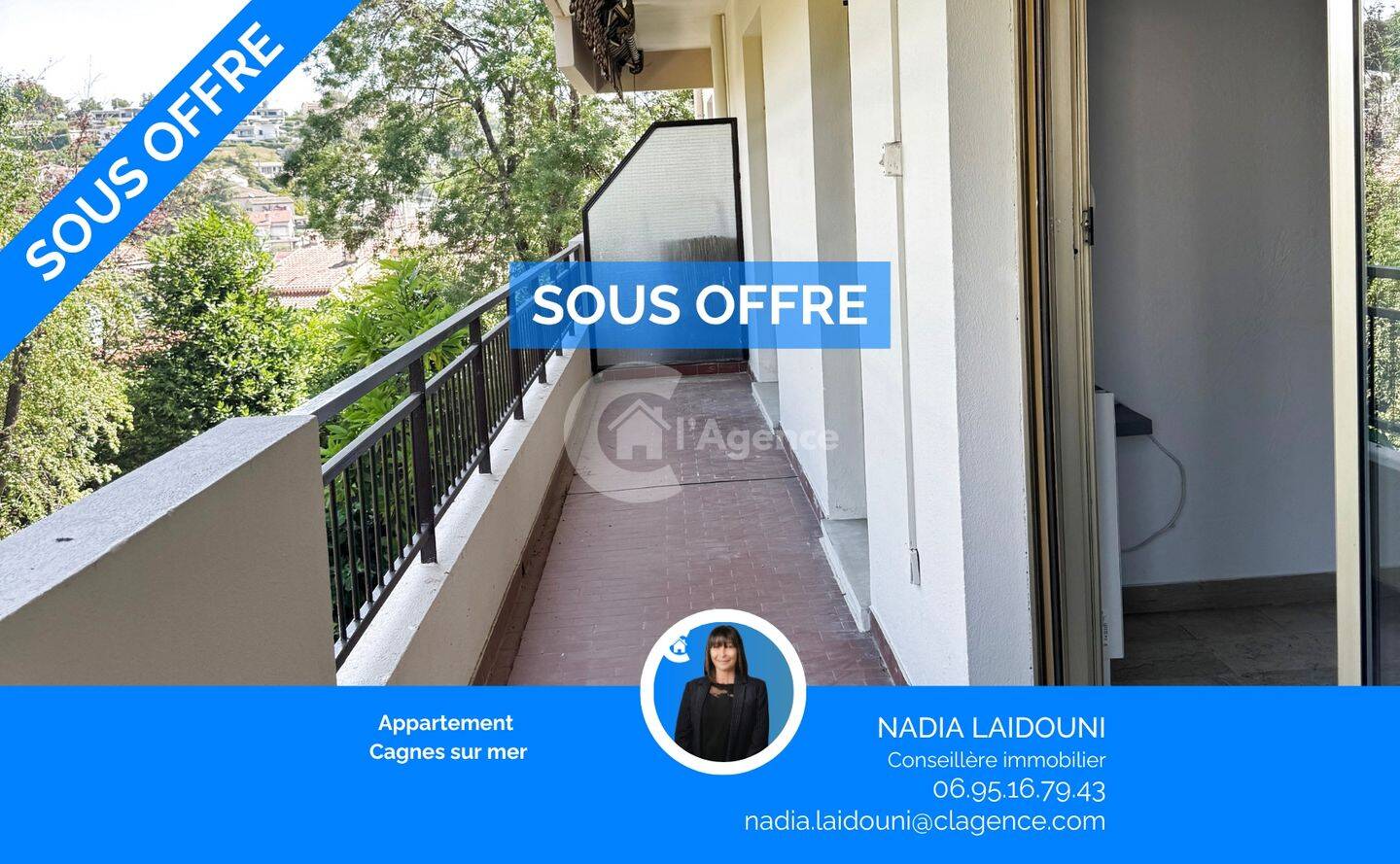 Appartement 2 pièces 43 m² · à Cagnes-sur-Mer · 43 m² · 215 180 €