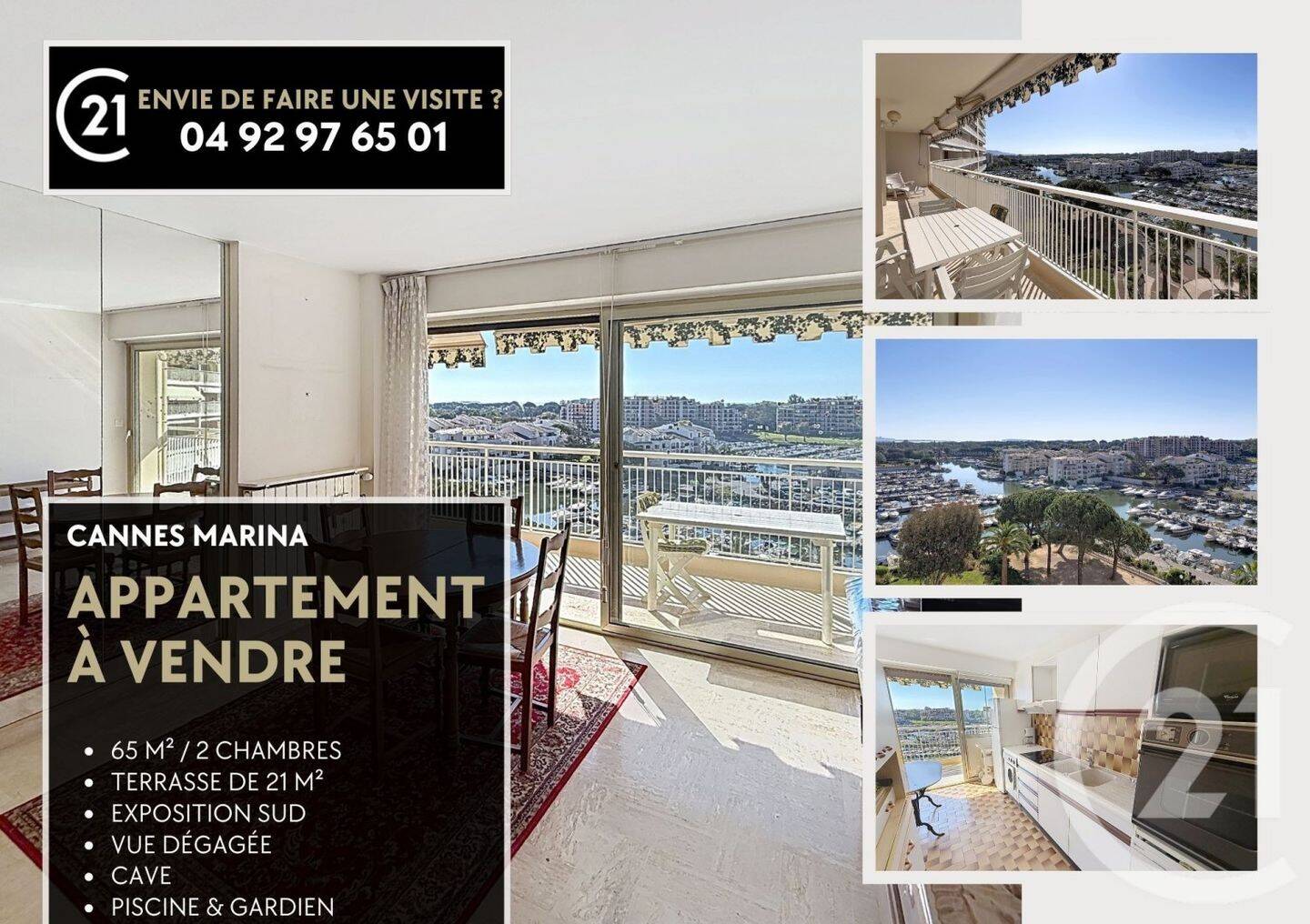 Appartement 3 pièces 65 m² · à Mandelieu-la-Napoule · 64,8 m² · 475 000 €
