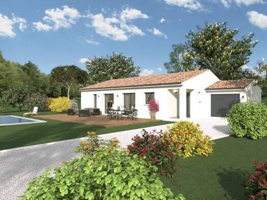 Terrain avec maison neuve à vendre 318 700 € 6 pièces 4 chambres 110 m² 520 m² de terrain Lecques 30250