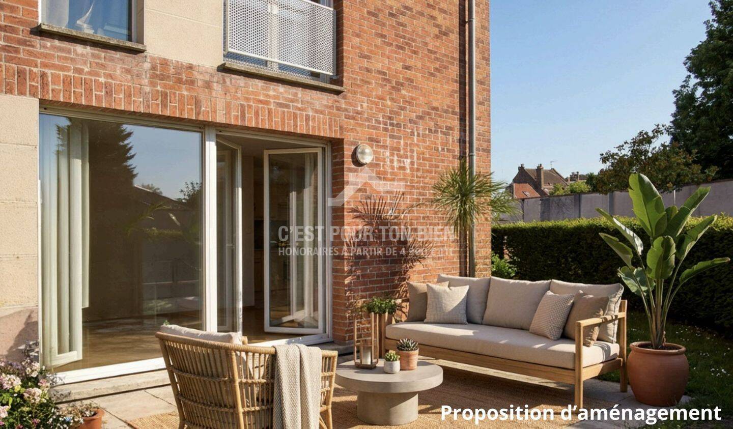 Appartement 2 pièces 46 m² · à Mons-en-Barœul · 45,8 m² · 159 900 €