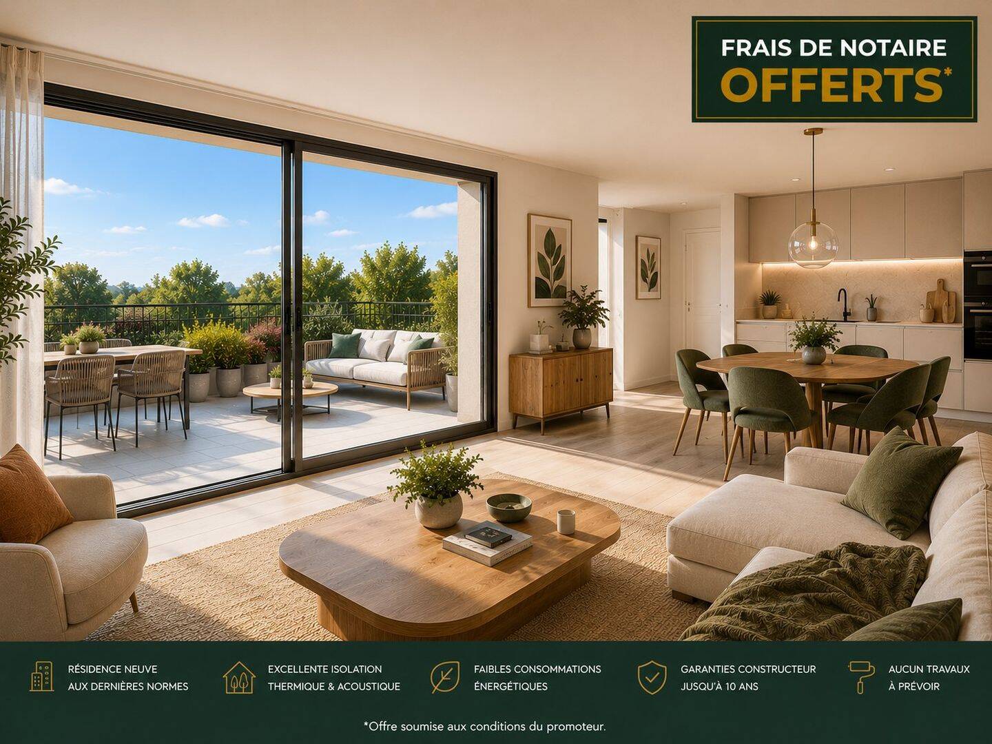 Appartement 5 pièces 102 m² · à Villeneuve-la-Garenne · 102 m² · 380 000 €