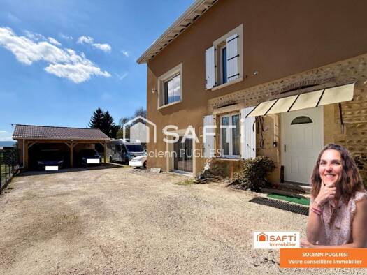Maison à vendre 289 000 € 5 pièces 4 chambres 162 m² 552 m² de terrain Gillonnay 38260