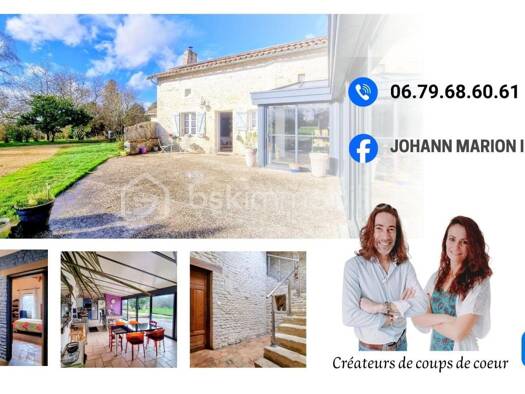 Maison à vendre 264 700 € 7 pièces 5 chambres 234 m² 15 500 m² de terrain Saint-Coutant 79120