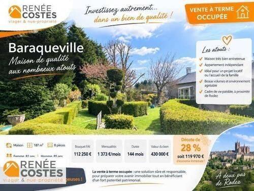 Maison 8 pièces 187 m² · à Baraqueville · 187 m² · 112 250 €