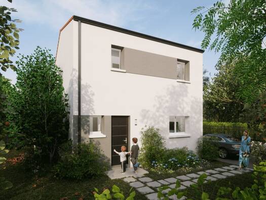 Terrain avec maison neuve à vendre 195 399 € 4 pièces 3 chambres 81 m² 448 m² de terrain Nuaillé 49340