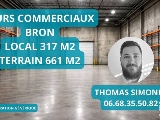 Local commercial à vendre 630 000 € 317 m² de surface de vente Bron Centre-Le Rafour Bron 69500