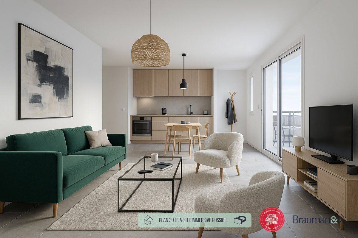 Appartement 2 pièces 43 m² · à Saint-Nazaire · 43 m² · 162 646 €