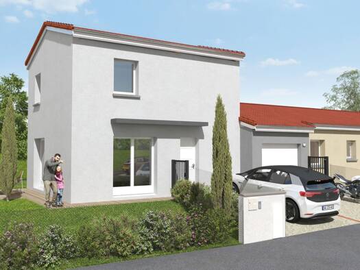 Terrain avec maison neuve à vendre 196 000 € 3 pièces 2 chambres 72 m² 200 m² de terrain Lezoux 63190