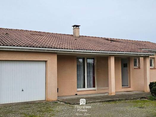 Maison de plain-pied à vendre 290 000 € 5 pièces 4 chambres 110 m² 1 200 m² de terrain Saint-Clar-de-Rivière 31600