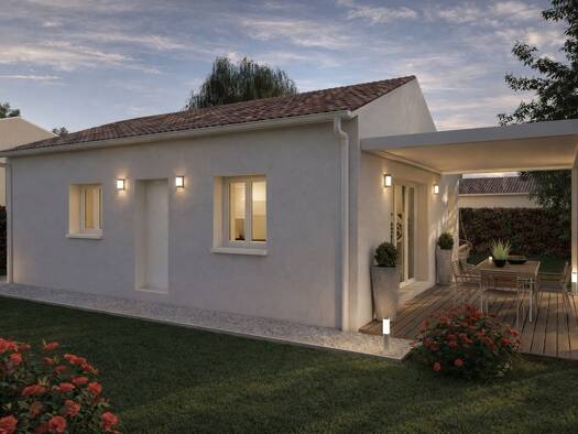 Terrain avec maison neuve à vendre 208 300 € 3 pièces 2 chambres 65 m² 493 m² de terrain Saint-Georges-les-Bains 07800