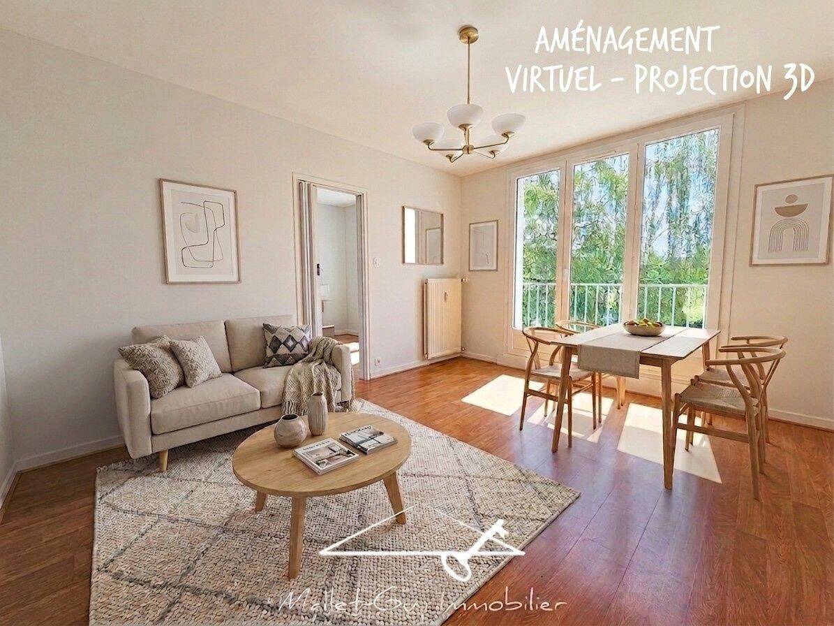 Appartement 3 pièces 61 m² · à Limoges · 60,6 m² · 69 500 €