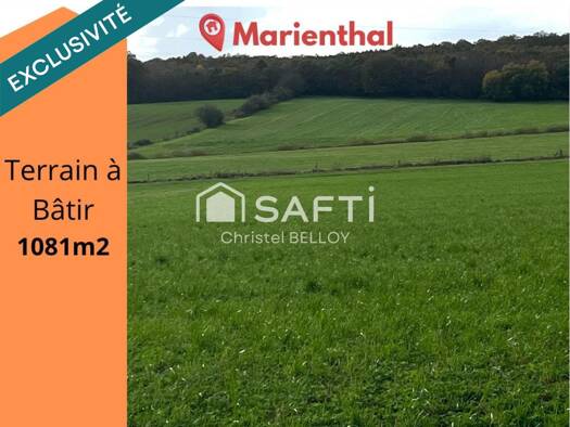 Terrain constructible à vendre 64 600 € 1 081 m² de terrain Barst 57450