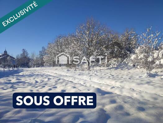 Terrain constructible viabilisé à vendre 55 000 € 1 164 m² de terrain Étival 39130