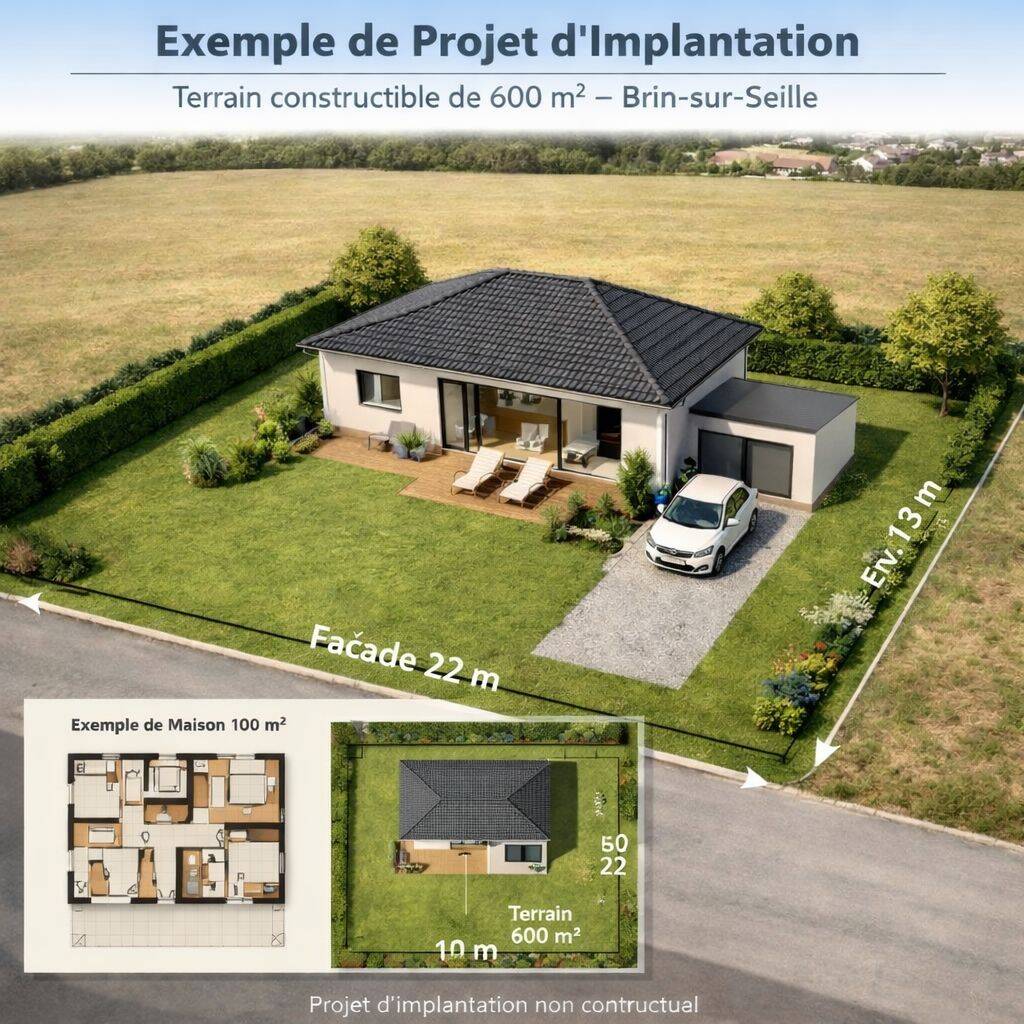 Terrain de 769 m² à Brin-sur-Seille - photo 2