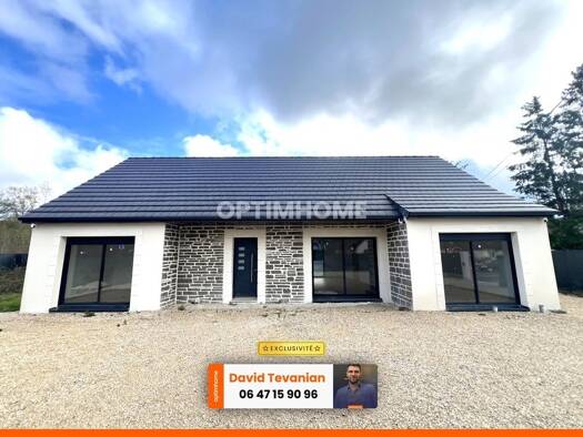 Maison de plain-pied à vendre - Première occupation 219 000 € 5 pièces 3 chambres 109 m² 982 m² de terrain Villefranche-sur-Cher 41200