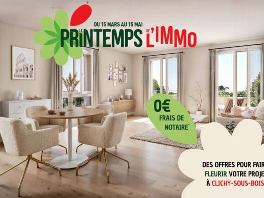 Appartement à vendre - neuf 254 079 € 4 pièces 79,2 m² 4ème étage dès le 01/01/2028 Frédéric Ladrette-Fernand Lindet Clichy-sous-Bois 93390