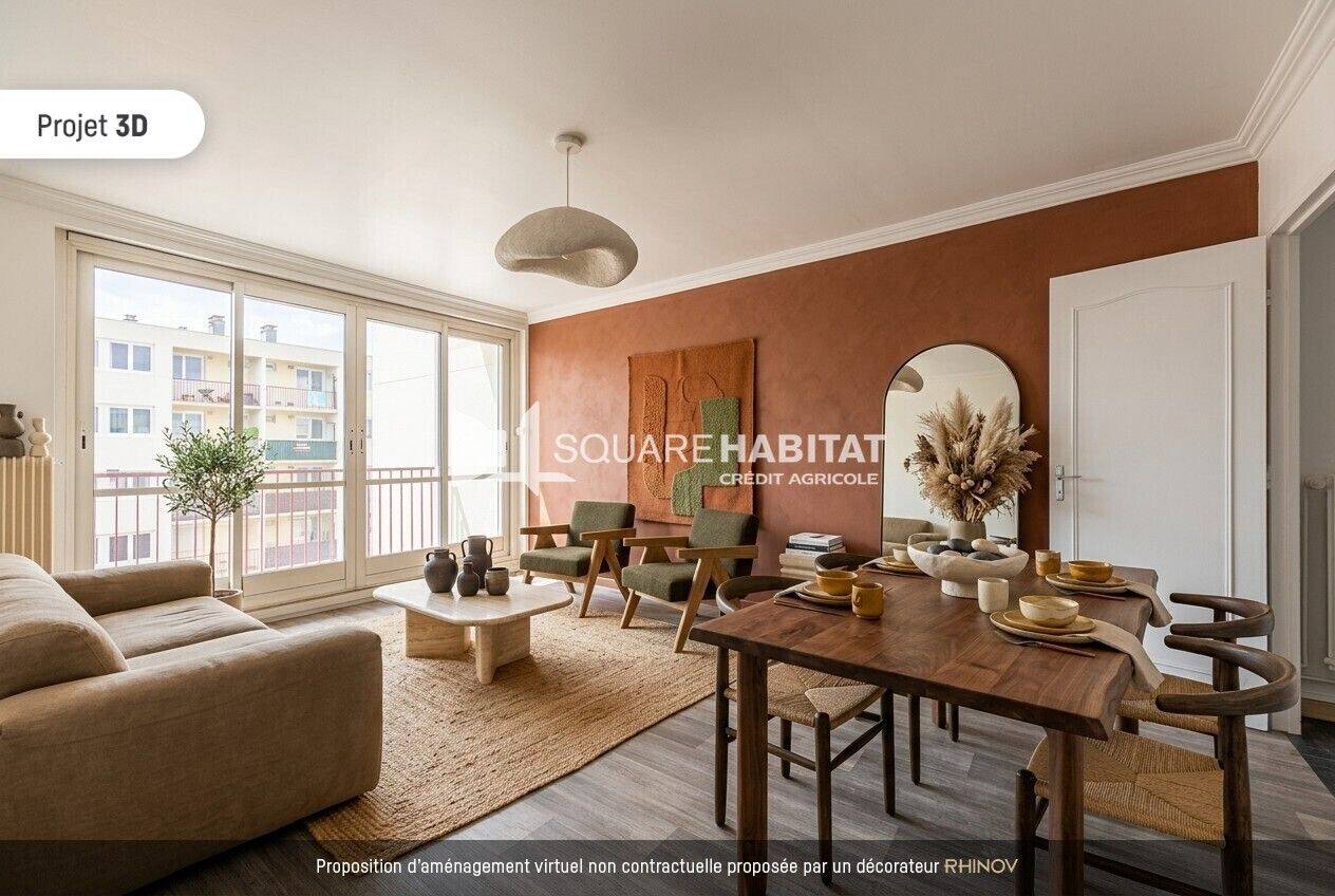 Appartement 3 pièces 62 m² · à Caudebec-lès-Elbeuf · 62,1 m² · 90 000 €