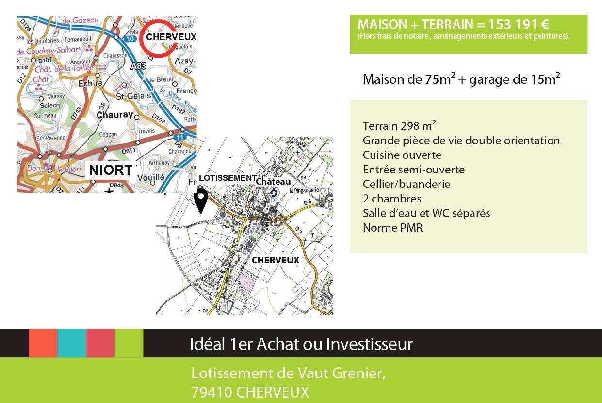 Maison 4 pièces 75 m² · à François · 75 m² · 155 780 €