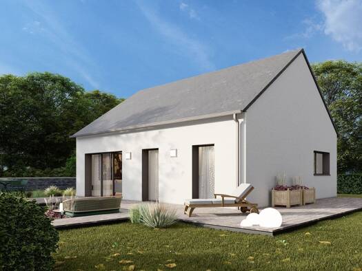 Terrain avec maison neuve à vendre 225 700 € 3 pièces 1 chambre 68 m² 415 m² de terrain Henvic 29670