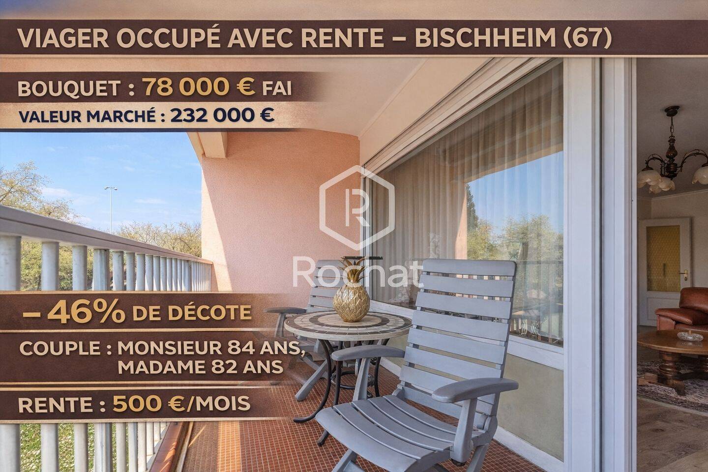 Appartement 4 pièces 93 m² · à Bischheim · 93,3 m² · 78 000 €