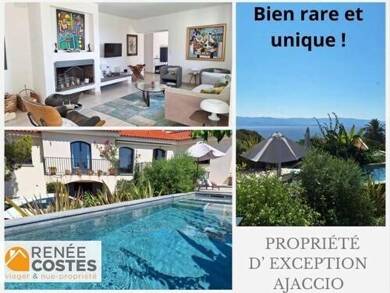 Maison en viager occupé Bouquet 375 400 € 6 pièces 4 chambres 190 m² 1 780 m² de terrain Les Jardins de l'Empereur Ajaccio 20000