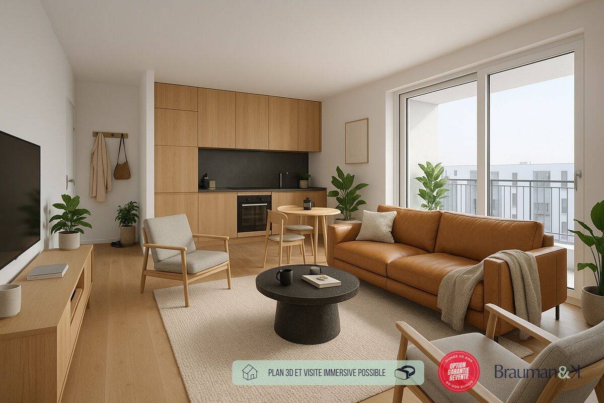 Appartement 3 pièces 60 m² · à Huningue · 60 m² · 330 600 €