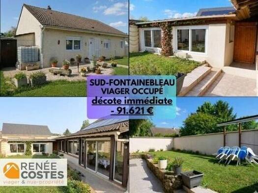 Pavillon en viager occupé Bouquet 59 963 € 7 pièces 3 chambres 140 m² 503 m² de terrain Moret-Loing-et-Orvanne 77250