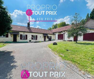 Mas à vendre 220 800 € 4 pièces 2 chambres 119 m² 3 000 m² de terrain Boulogne-la-Grasse 60490