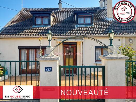 Maison à vendre 127 000 € 6 pièces 3 chambres 130 m² 610 m² de terrain Zone Est Noyon 60400