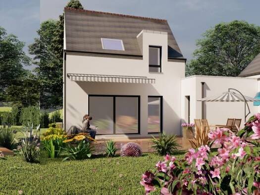 Terrain avec maison neuve à vendre 364 000 € 4 pièces 3 chambres 86 m² 570 m² de terrain Saint-Gildas-de-Rhuys 56730