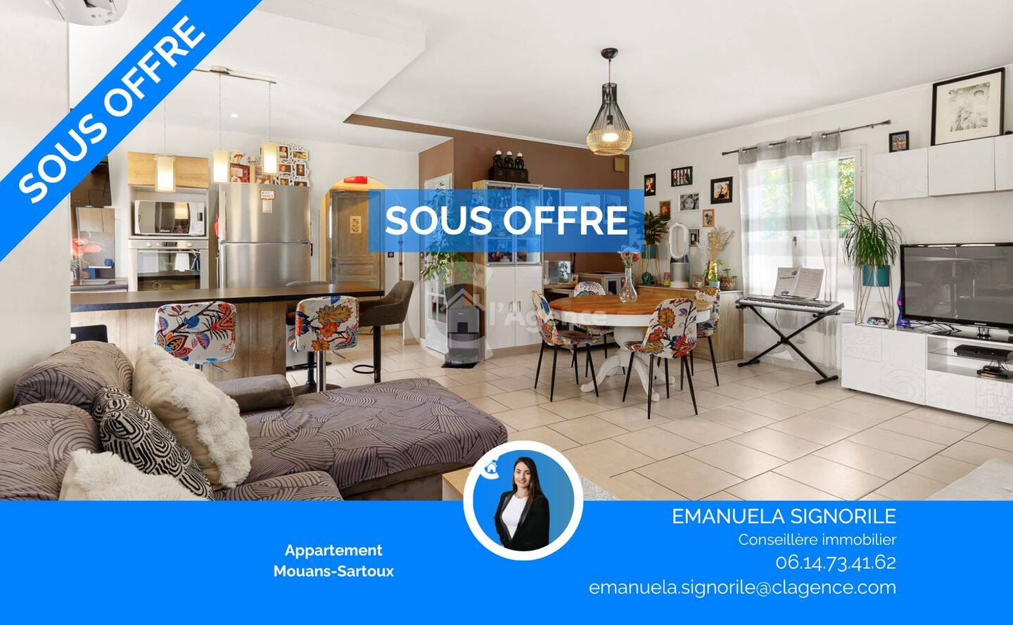 Appartement 3 pièces 75 m² · à Mouans-Sartoux · 75,4 m² · 349 000 €