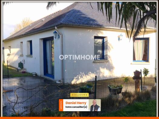 Maison de plain-pied à vendre 204 000 € 5 pièces 3 chambres 107 m² 878 m² de terrain Plougar 29440