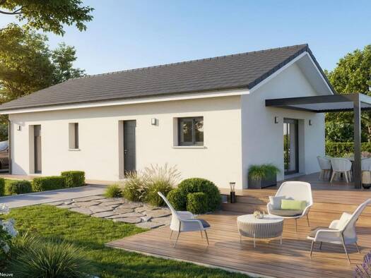 Terrain avec maison neuve à vendre 342 002 € 4 pièces 3 chambres 80 m² 1 225 m² de terrain Laffrey 38220