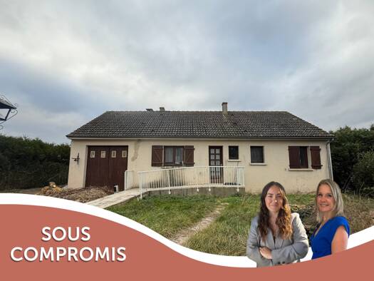 Maison de plain-pied à vendre 129 900 € 3 pièces 2 chambres 68,4 m² 1 000 m² de terrain Mousseaux-Neuville 27220