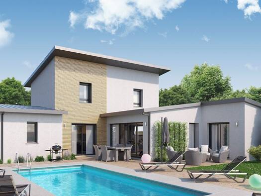 Terrain avec maison neuve à vendre 527 943 € 5 pièces 4 chambres 125 m² 520 m² de terrain Damgan 56750