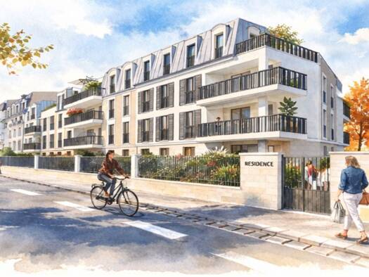 Appartement à vendre - neuf 339 000 € 3 pièces 2 chambres 58,5 m² RDC Centre Ville Nord Ouest Fontainebleau 77300