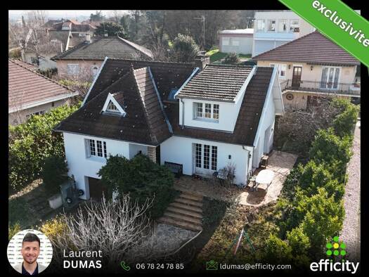 Maison à vendre 395 500 € 6 pièces 4 chambres 133 m² 600 m² de terrain Centre-Max Barel-Léo Lagrange Vénissieux 69200