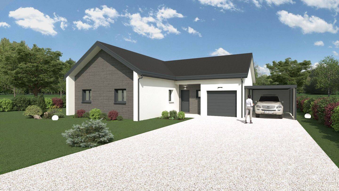Terrain + maison 93m² à Manhac (12160)