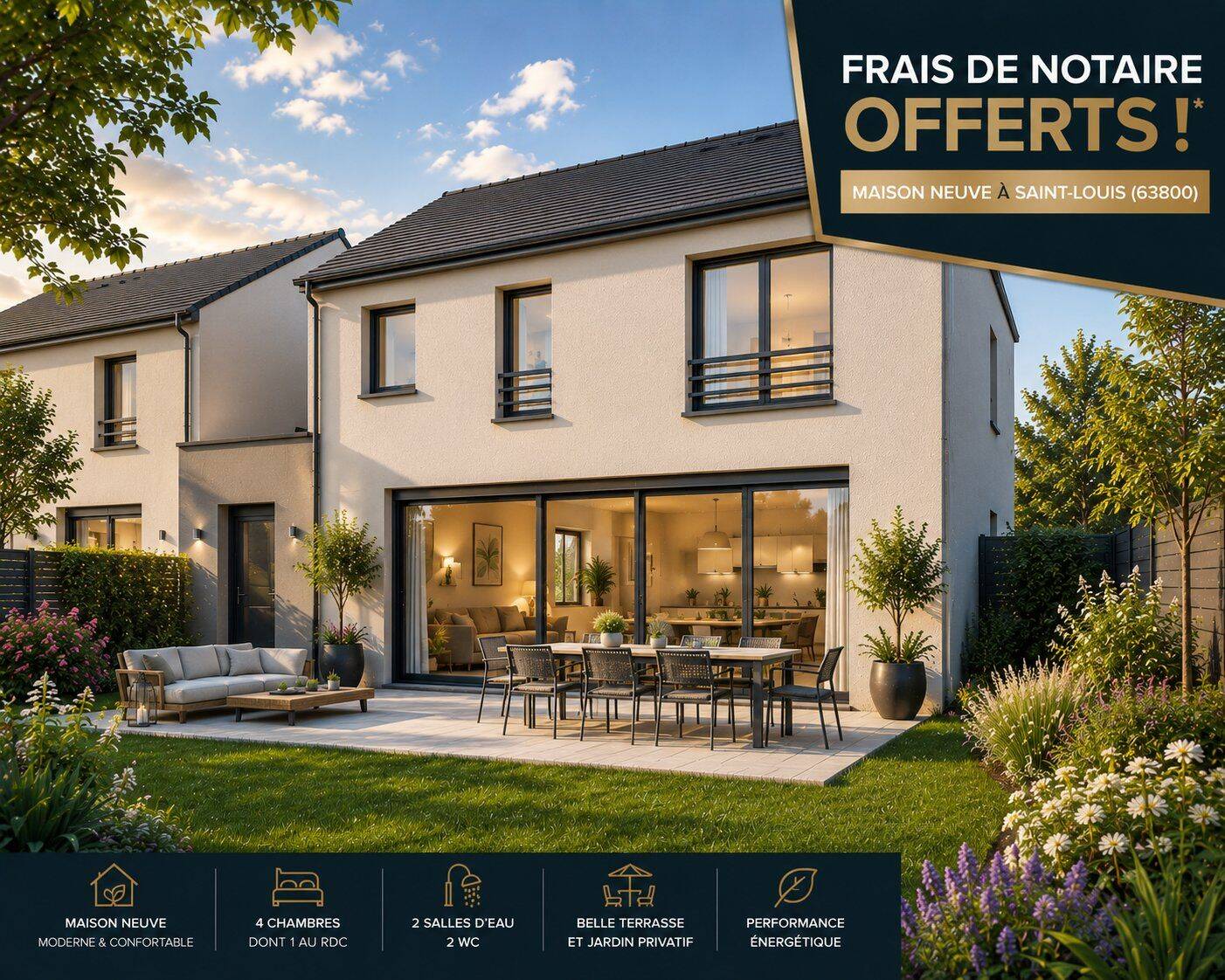 Maison 5 pièces 100 m² · à Saint-Louis · 100 m² · 387 000 €