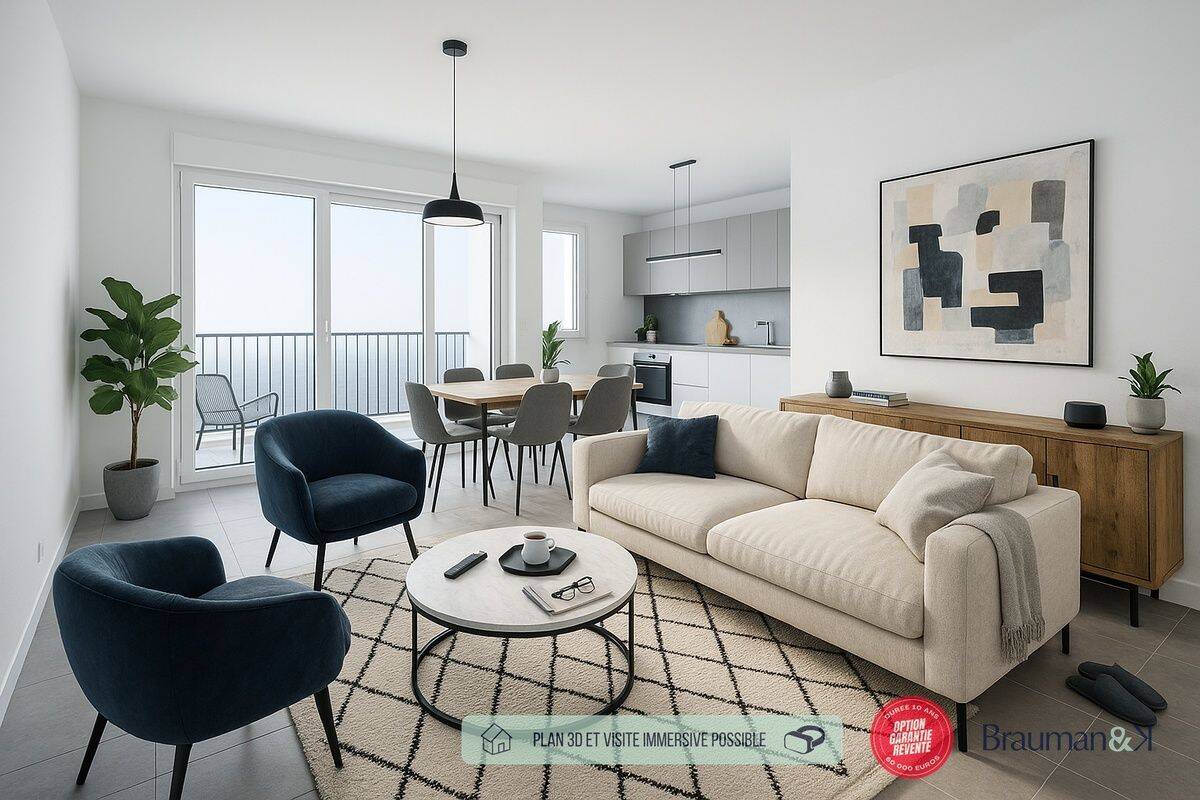Appartement 3 pièces 57 m² · à Crépy-en-Valois · 57 m² · 226 000 €